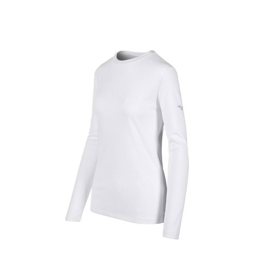 Mizuno Long Sleeve - Bayan Tişört - Beyaz Türkiye (PZMWKO-843)